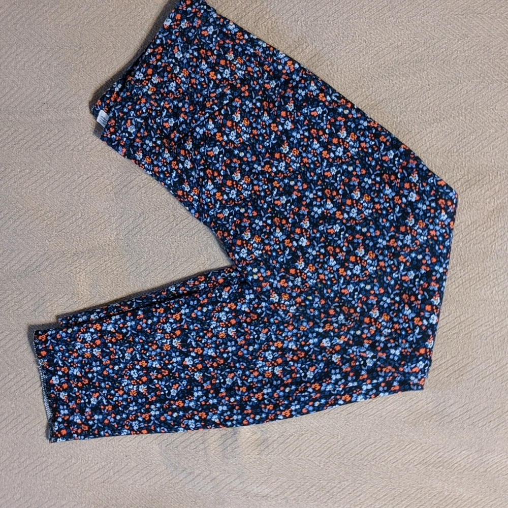 GAP Flower Print Cropped Ankle Pant